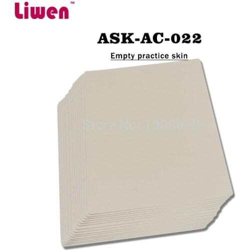 50pcs/lot rubber empty learning training practice skin permanent makeup blank tattoo practice fake skin