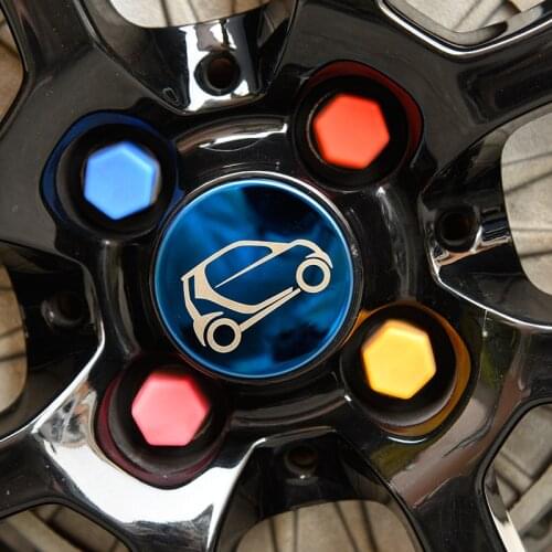 Car logo wheel cover for smart 453 fortwo forfour 3D car sticker car accessories exterior Decoration Styling Modification