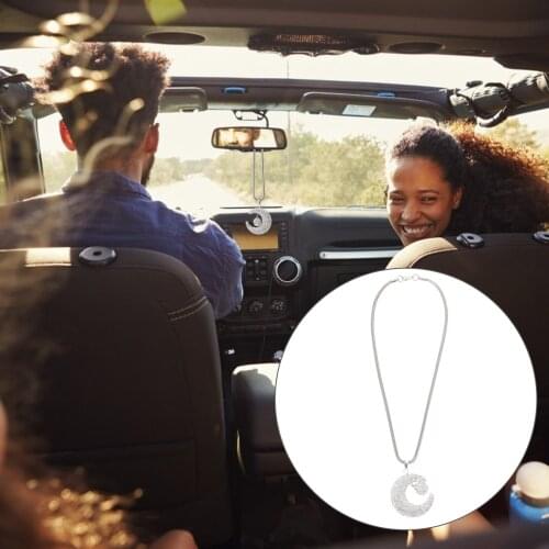 Creative Car Hanging Moon Ornament Car Interior Hanging Decor Car Mirror Pendant