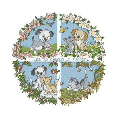 2020 new Counted Cross Stitch Authentic Egyptian cotton self matching needleless printing kit Playmate