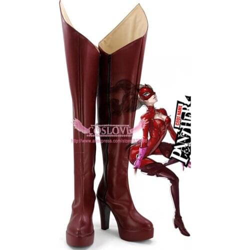Persona 5 Anne Takamaki Red Shoes Cosplay Boots Newest Custom Made For Hallowee Christmas CosplayLove