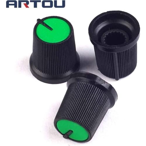10PCS Plastic Potentiometers Knobs Knob for Single Double Potentiometers