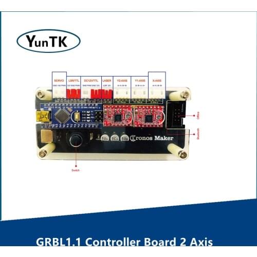 GRBL1.1 Controller Board 2 Axis Stepper Motor Double Y Axis Support Servo For GRBL Laser Engraving Machine