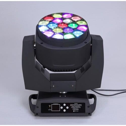 Amazing effect 19pcs*15W led rgbw 4 in 1 big bee eye zoom moving head wash disco light k10 led dmx dj lighting rotation effect