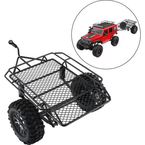 RC Trailer Car for TRX4 SCX10 SCX10 II 4WD D90 1/10 Upgrade Accessories