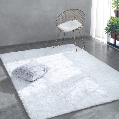 Modern Fluffy Area Rugs Soft Shaggy Plush Long Fur Rug for Room Non-Slip Play Mats Cute Indoor Floor Carpet Home Decor Carpet