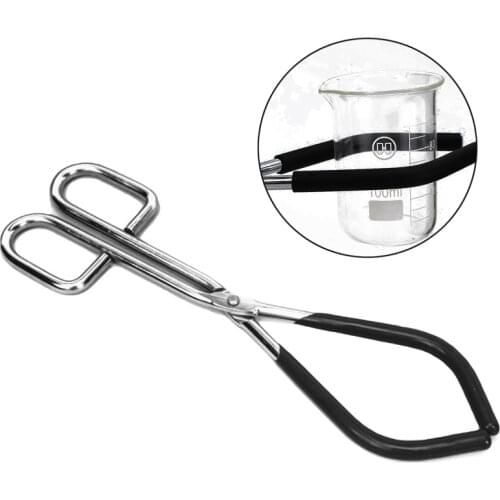 26cm Medical Lab Chemical Research Glass Beaker Metal Clamp Clip Holder Beaker Flask Tube Grisp Tong Holder