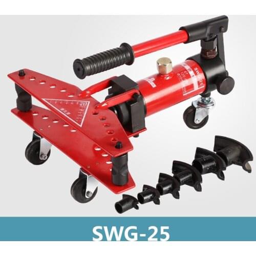 SWG-25 Electric pipe bender, hydraulic pipe bender, 90° pipe bending tool, manual pipe bender, large cylinder