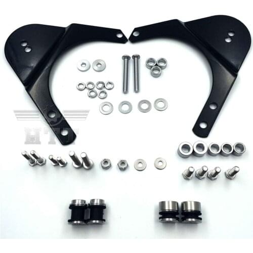 Rear Docking Hardware Kit For 1997-2008 Harley Davidson Touring Road King Road Glide Electra Glide Standard Street Glide Black