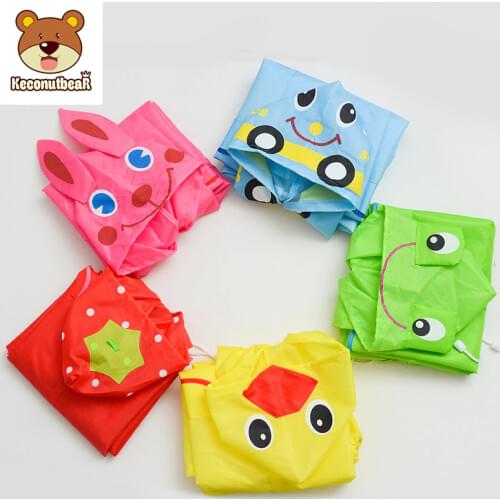 Keconutbear Cartoon Animal Style Waterproof Kids Raincoat Cute Rabbit Baby Rain Coat Student Raincoat Children Rainwear