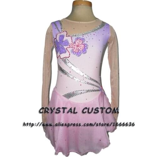 Custom Adult Figure Ice Skating Dresses With Spandex Graceful New Brand Figure Skating Dress For Competition DR2732