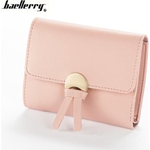 Baellerry Women Daily Use Clutches Leather Women Wallets Female Cards Holder Purses for Mobile Phone