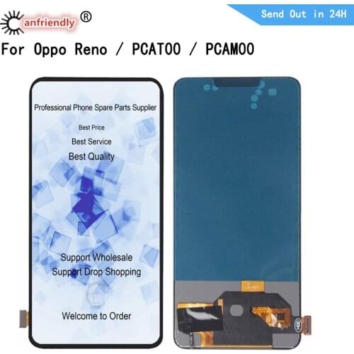 LCD For OPPO Reno PCAT00 PCAM00 LCD Display Touch Panel Screen Digiziter Sensor With Frame Assembly Lcds Replacement