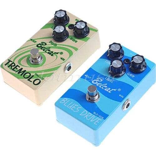 2Pcs Belcat Guitar Effect Pedal TRM-507 Tremolo And FX BLD-508 Blues Drive
