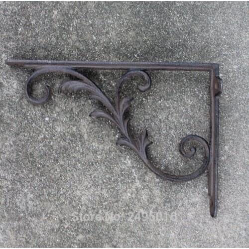 2pcs/ One Pair Wall Mounted Metal Shelf Brackets Metal Angle Shelf Support Bracket Duty Corner Brace Support Fastener W