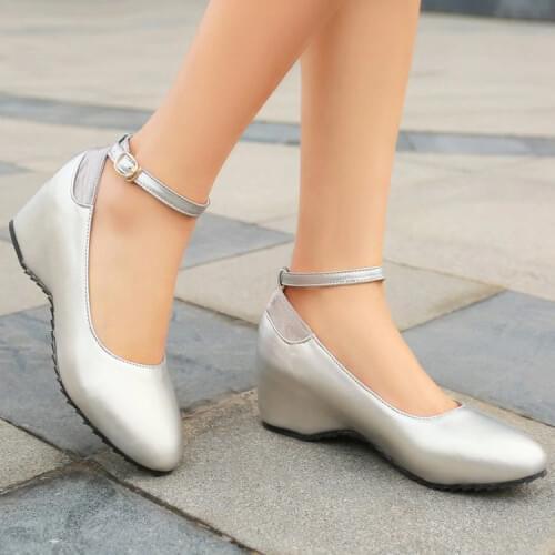 2017 Rushed New 0-3cm Heels Women Pumps Plus Size Shoes Women Zapatos Mujer Pumps High Heel Sandals Chaussure Femme Bottom 258