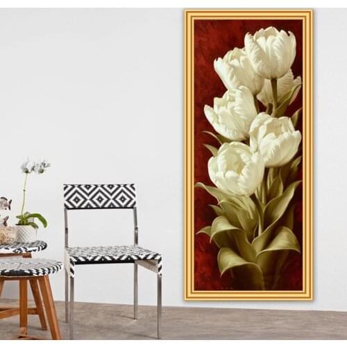 5D Diy Diamond Painting Flowers Cross Stitch Kits Full Drill Square Embroidery Mosaic Flower Art Picture of Rhinestones Gift