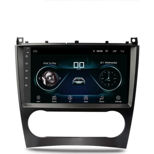 Car Stereo Radio 9'' Android 10.1 Head Unit 32GB For Mercedes-Benz C CLK CLC G Class