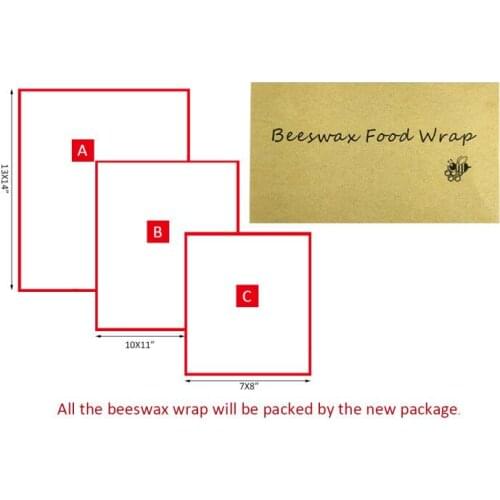 Beeswax Wrap Eco Friendly Kitchen Wrap Replacement Organic Natural Bees Wax Reusable Mixed Pattern Beeswax Food Wraps