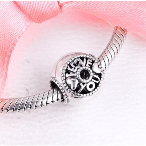 DIY Fits for Pandora Charms Bracelets Talk About Love Beads 100% 925 Sterling-Silver-Jewelry Free Shipping