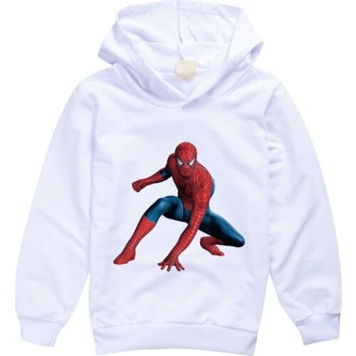 Marvel Cartoon Spiderman Hoodies Clothes Child Fashion Hoodie Baby Boy Girl Spring and Autumn Newstyle Kids Jacket Sweater