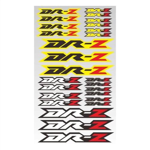 For SUZUKI DR Z DR-Z dr-z WIth LOGO Motorcycle Reflective Waterproof Tail Box Sticker Beak Fender Stickers Shock Absorber Decals