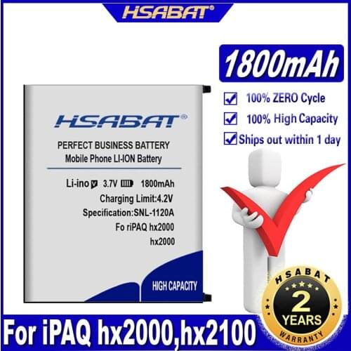 HSABAT hx2495,hx2700,hx2750 1800mAh Battery For HP iPAQ hx2000,hx2100,hx2110,hx2115,hx2190,hx2195,hx2400,hx2410,hx2415,hx2490
