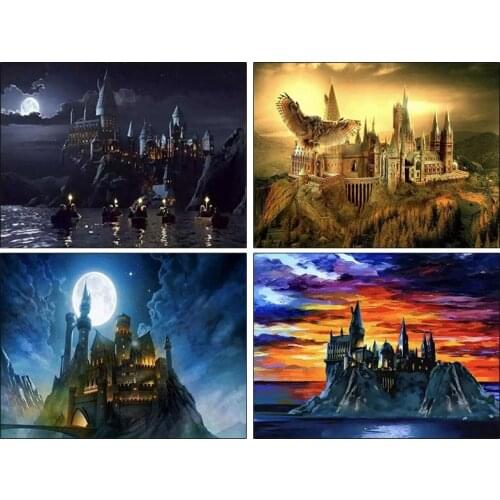 Magic School Movie Picture DIY 5D Diamond Embroidery Cross Stitch Kits Painting Resin Diamond Painting Mosaic Hobby Craft