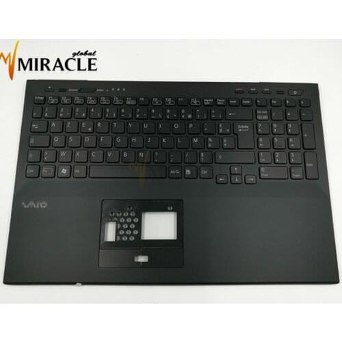 Latin french azerty backlight keyboard for Sony Viao VPC SE VPC-SE VPCSE13FX VPCSE2HFX laptop Palmrest cover 95% New D1183201132