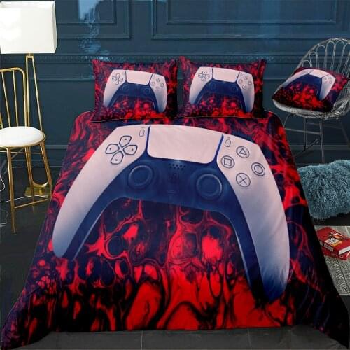 PS5 gamepad Duvet Cover Twin/Queen/King Size Luxury Comforter Bedding Set With Pillowcase Home Bed Decora Dropshipping