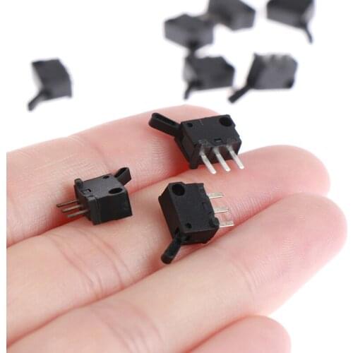 10pcs /set Micro Switches Limit Travel Switch With Hole Three Legs Normally Open Closed
