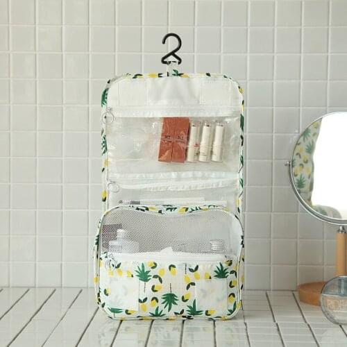 Cosmetic Bag Women Waterproof Toiletries Storage Bathroom Hook Design Travel Ladies Makeup Cases Beauty Bag