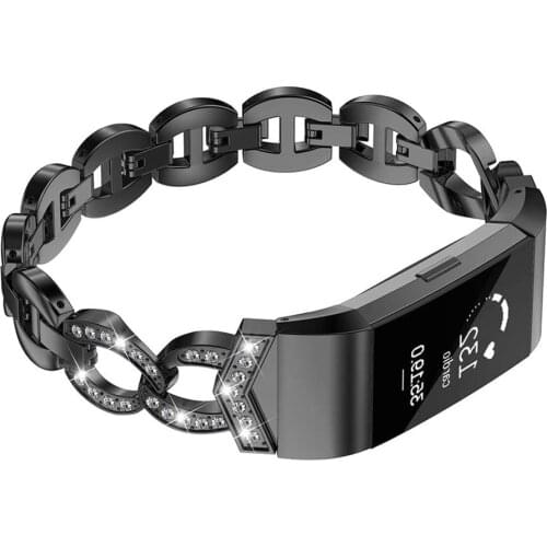 Stainless Steel Metal Bands for Fitbit Charge 2 VO Women Men Replacement Bracelet Wristbands smart watch Accessories Sport Band