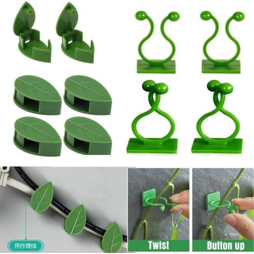 Invisible Wall Rattan Clamp Plant Climbing Wall Self-Adhesive Fixator Vine Buckle Hook Rattan Fixed Clip Bracket Plant Stent Sup