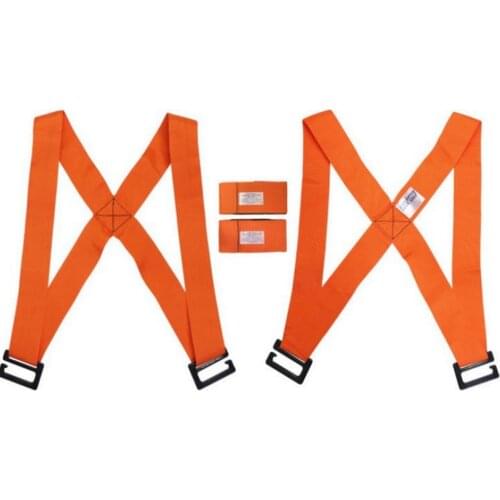 Useful Lifting Moving Strap Furniture Transport Belt In Shoulder Straps Team Straps Mover Easier Conveying Storage Orange