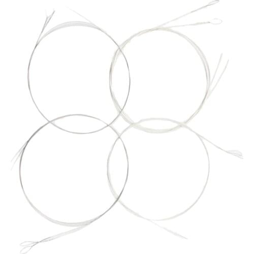 Durable 1 Set Silver Plated Stainless Steel Mandolin Replacement Strings Silver E/A/D/G