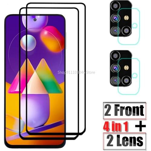 For Samsung Galaxy M31 S Tempered Glass On for Samsung M31S Screen Protector On Sumsung M 31 31S Camera Lens Protective Film
