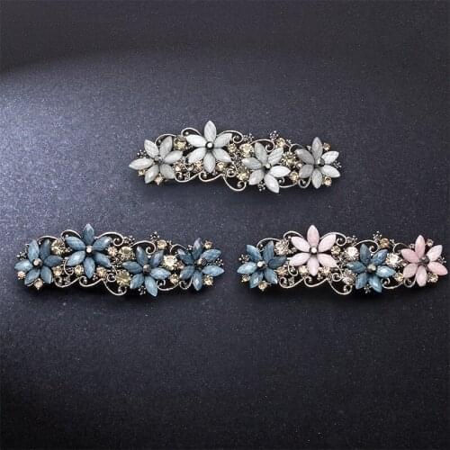 Hair Clips for Women Fashion Simple Flower Hairpin Retro Elegant Exquisite Geometry Head Accessories Jewelry Wholesale