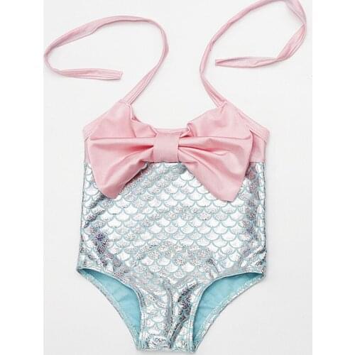 0-6 Years Childrens Girls Swimsuit One Piece Summer Comfortable Swim Wear Baby Clothes Cute Princess Mermaid Swimsuit for Girl