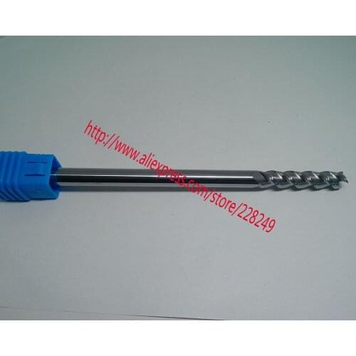 1pc D6*30*D6*100 HRC50 3 Flutes Solid Carbide Flat End Mills For Aluminum CNC Milling Cutters Router Bits