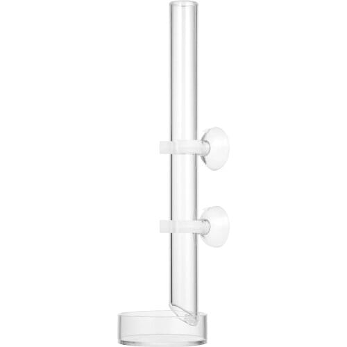 1pc Fish Shrimp Feeder Tube and Plate Acrylic Clear Shrimp Feeding Tube Aquarium Fish Tank Feeder for Crystal Shrimp