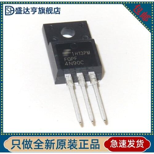 10Pcs/Lot FQPF4N90C MARKING:4N90C TO-220F DIP MOS triode 4A 900V