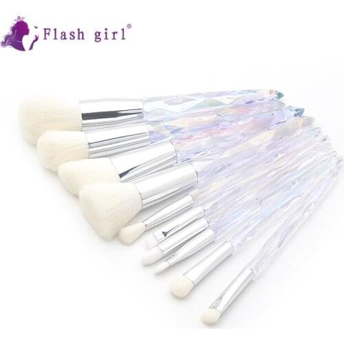 10Pcs Makeup Brushes Set Cosmetic Powder Eye Shadow Foundation Blush Professional Blending Make Up Brush Beauty Tools