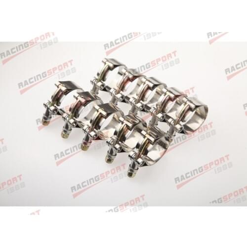 Pack of 10pcs-1'' T BOLT CLAMPS Turbo Pipe Hose Coupler Stainless Steel 31-36mm