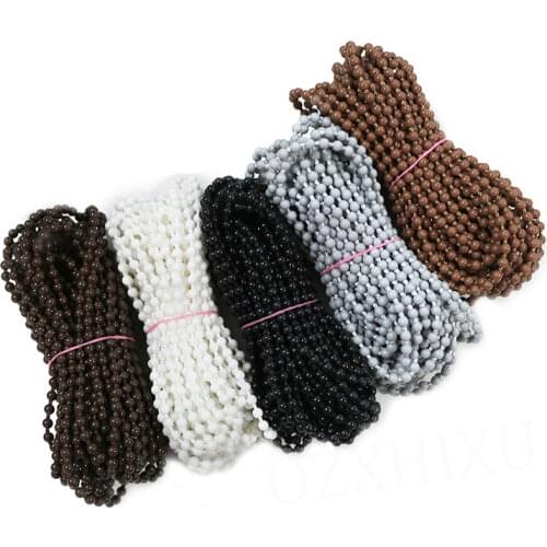 10 Yards Roller and Roman Shade Beaded Chain Cord Repair,Roller Curtain Bead Rope,Blind Beaded Cord for Roller Blind Fitting