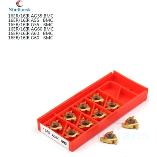 16IR 16ER AG60 A60 G60 AG55 A55 G55 BMC original high quality Carbide Thread Turning Tool Blade CNC Lathe tool 16IR 16ER BMC
