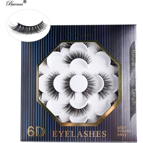 70 pairs(10 packs) eyelashes 6D lashes winged 7 pairs per pack flower tray false eyelashes soft eyelashes extensions 701(6D01)