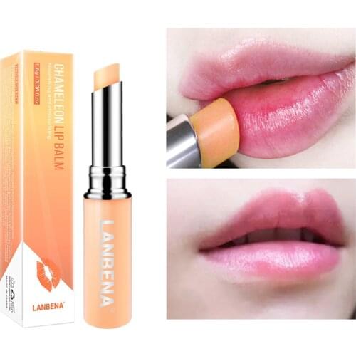 Vitamin Chameleon Lip Balm Cherry Remove Melanin Brighten Lip Tone Olive Oil Moisturizes Improve Dryness Anti Peeling Lip Gloss