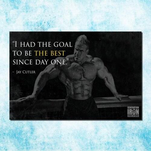 JAY CUTLER Bodybuilding Motivational Art Silk Canvas Poster Print 13x20 24x36 Inch Wall Picture For Living Room Decor-11