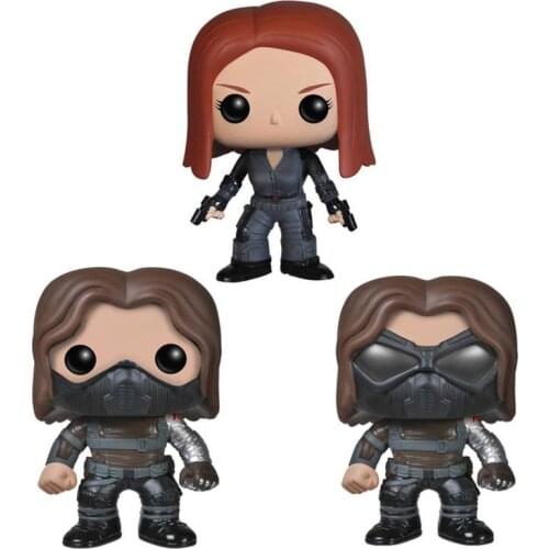 Aveng Black and Winter PVC Action Figures Collectible Model Hot Toy for Child the best Birthday Gift with original Box